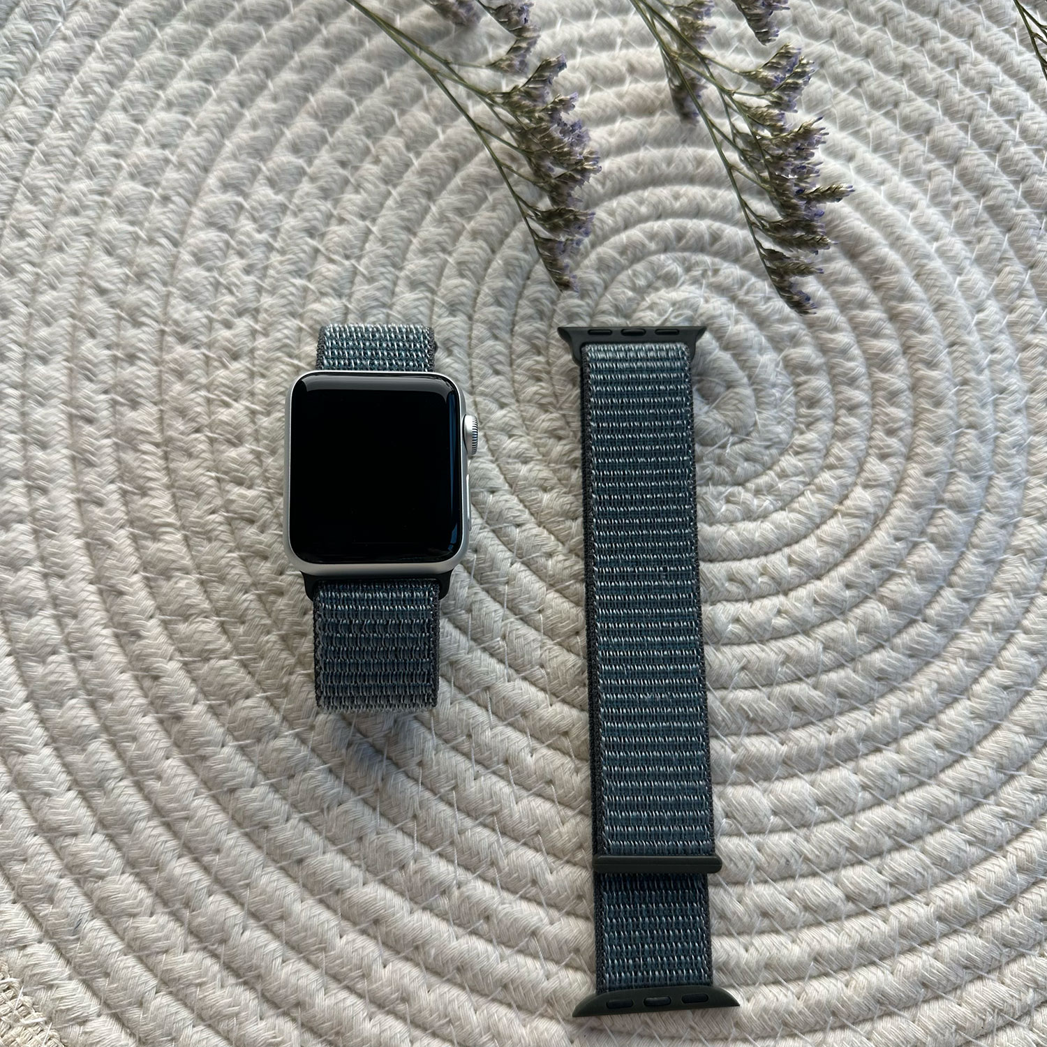 Apple Watch Nylon Sport Loop Strap - Storm Grey