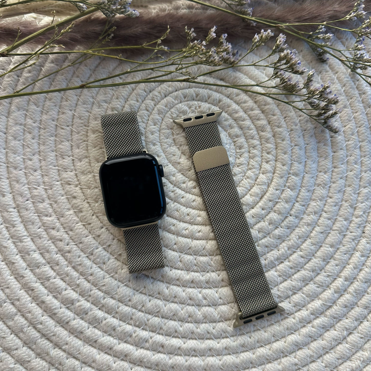 Apple Watch Milanese Strap - Champagne