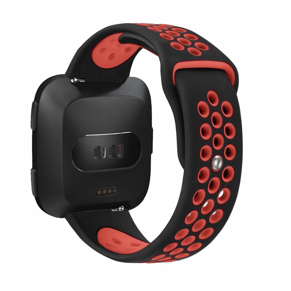 Fitbit Versa Double Sport Strap - Black Red