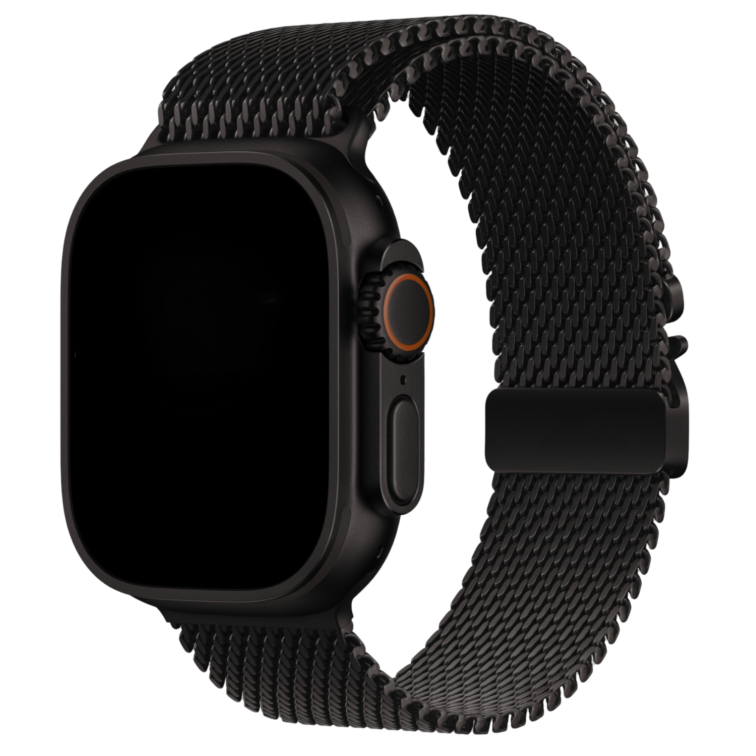 Apple Watch Milanese Buckle Loop Band - Black Titanium