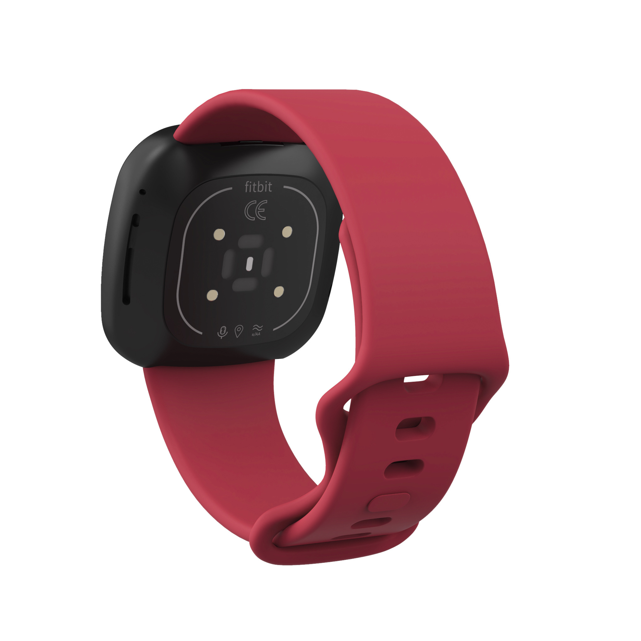 Fitbit Versa 3 / Sense Sport Strap - Dark Red