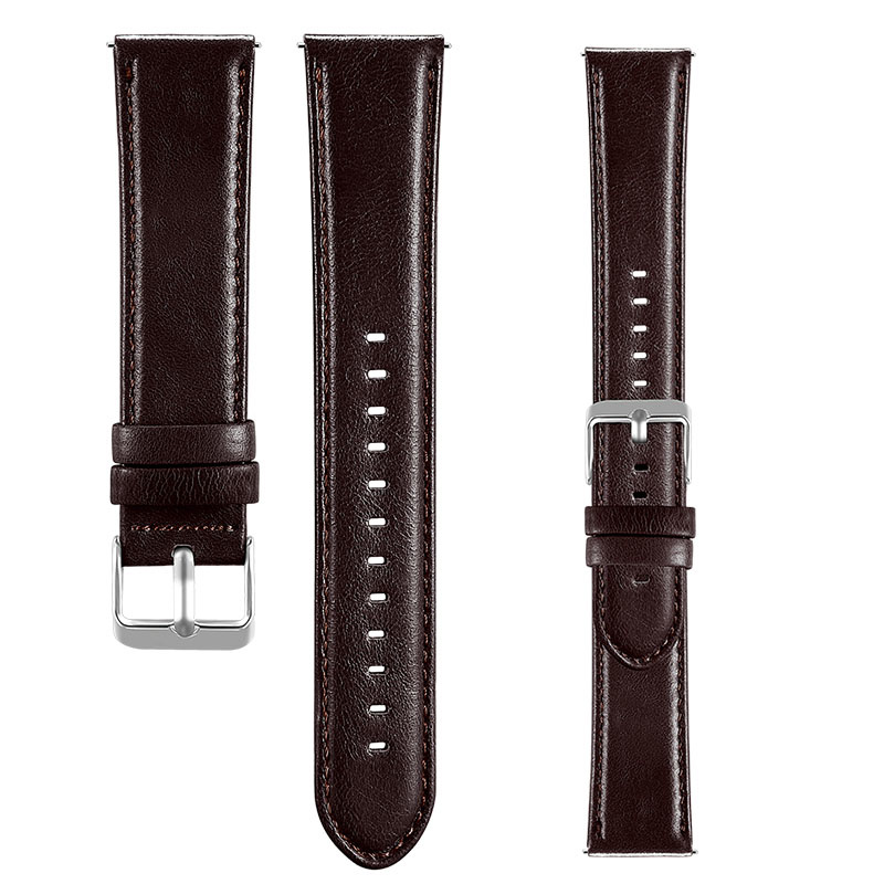 Samsung Galaxy Watch Genuine Leather Strap - Dark Brown