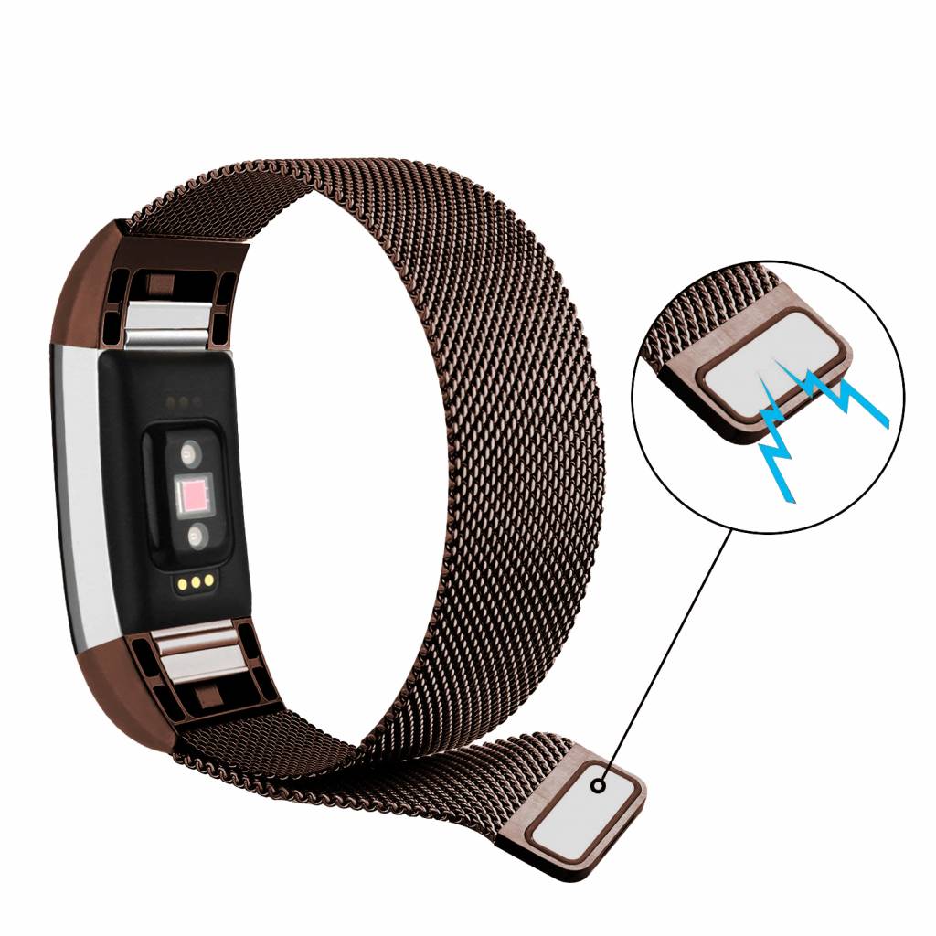 Fitbit Charge 2 Milanese Strap - Brown