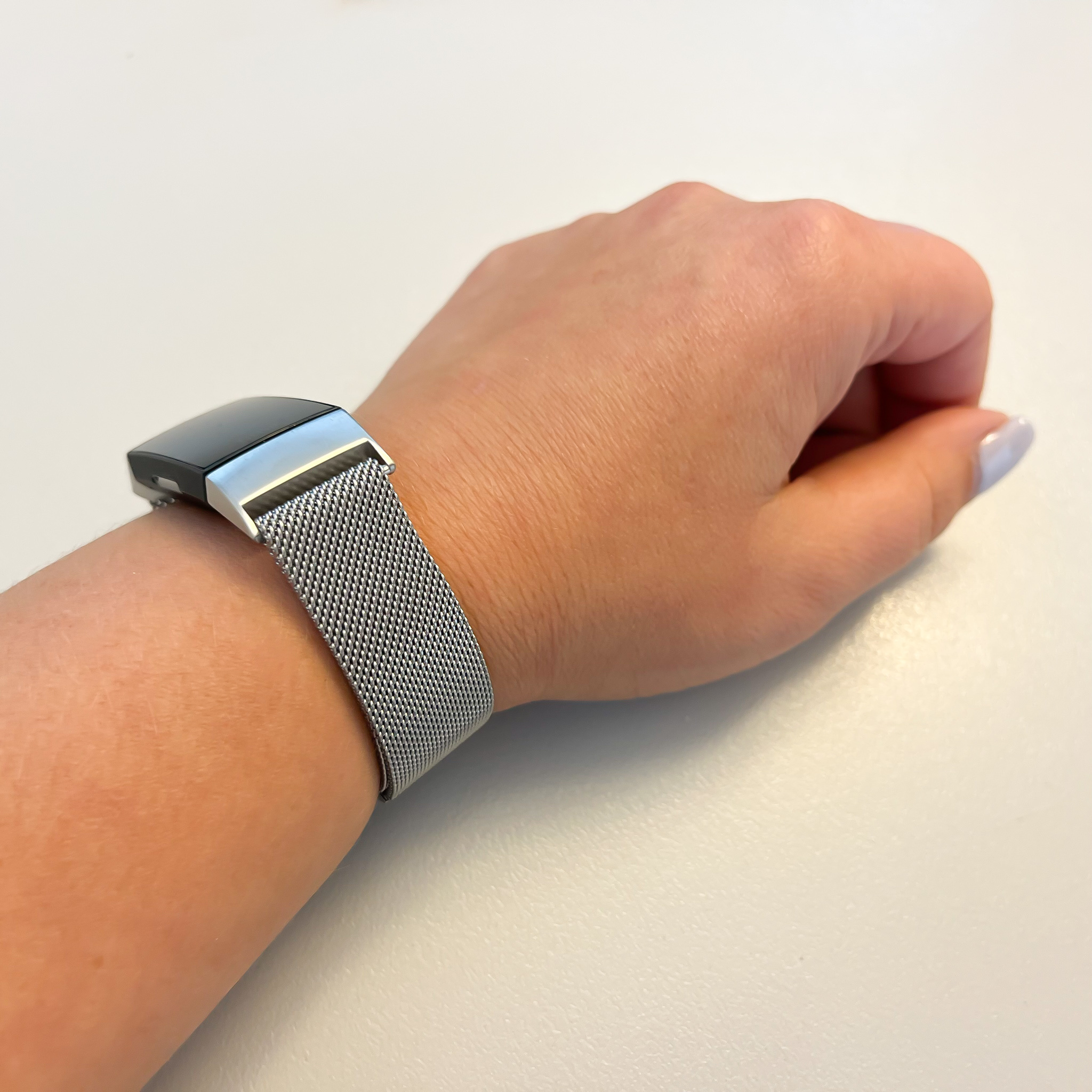 Fitbit Charge 3 &Amp; 4 Milanese Strap - Silver