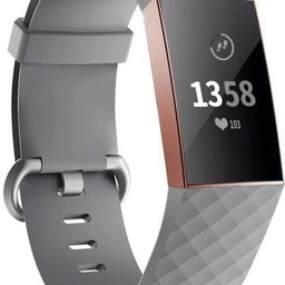 Fitbit Charge 3 &Amp; 4 Sport Waffle Strap - Grey