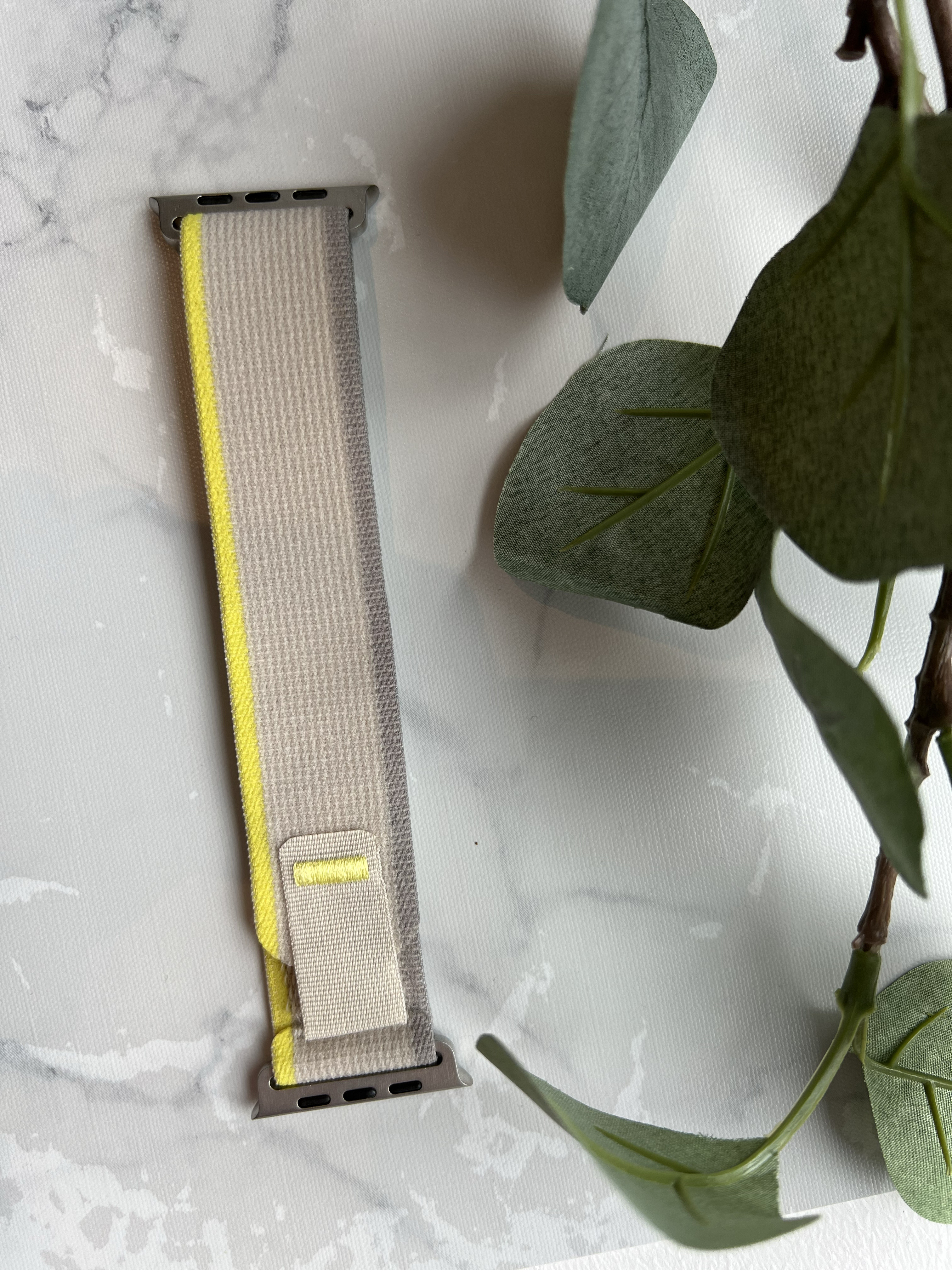 Apple Watch Nylon Trail Strap - Yellow Beige