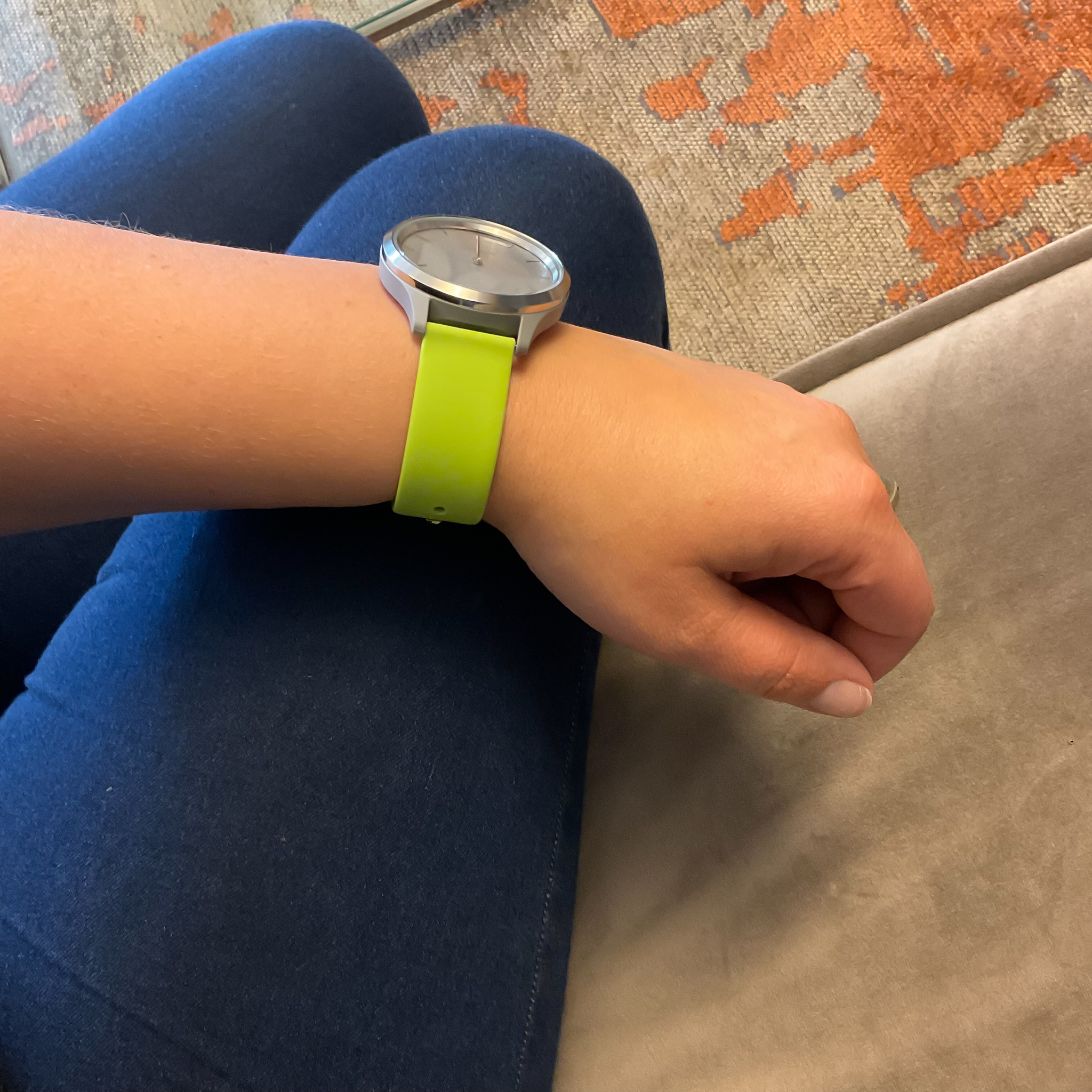 Garmin Vivoactive / Vivomove Silicone Sport Strap - Lime