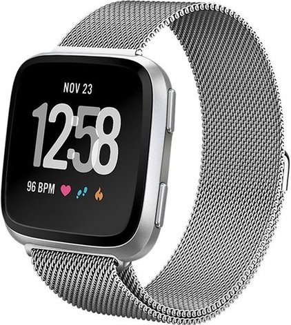 Fitbit Versa Milanese Strap - Silver