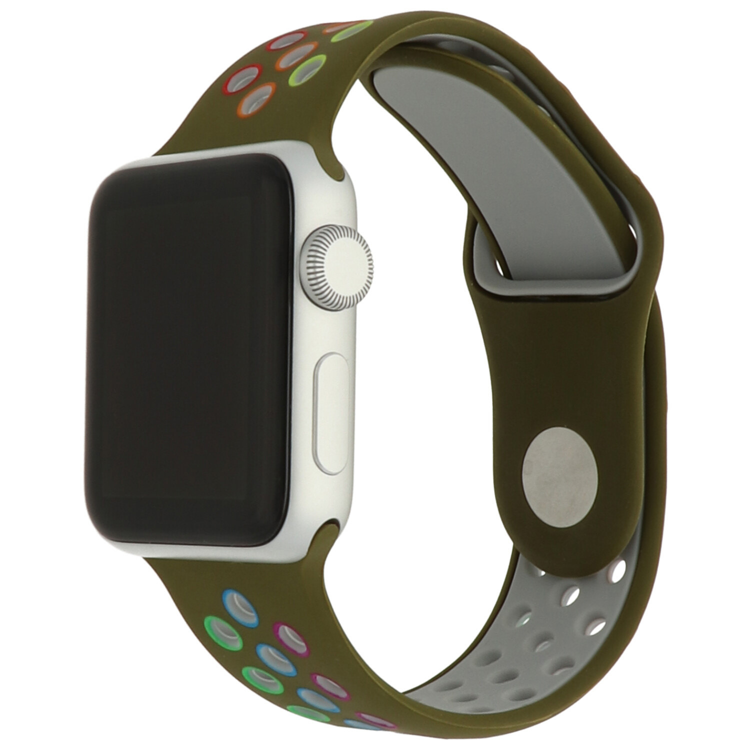 Apple Watch Double Sport Strap - Colourful Green