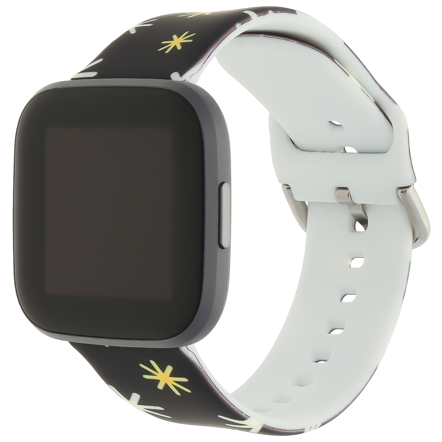 Fitbit Versa Print Sport Strap - Christmas Black