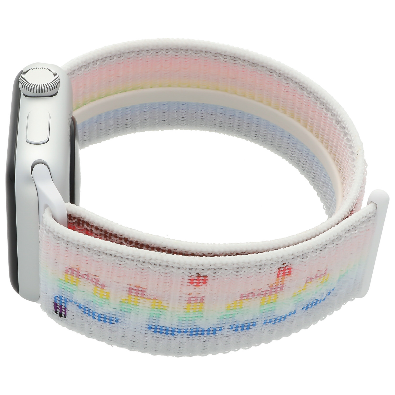 Apple Watch Nylon Sport Loop Strap - Pride White