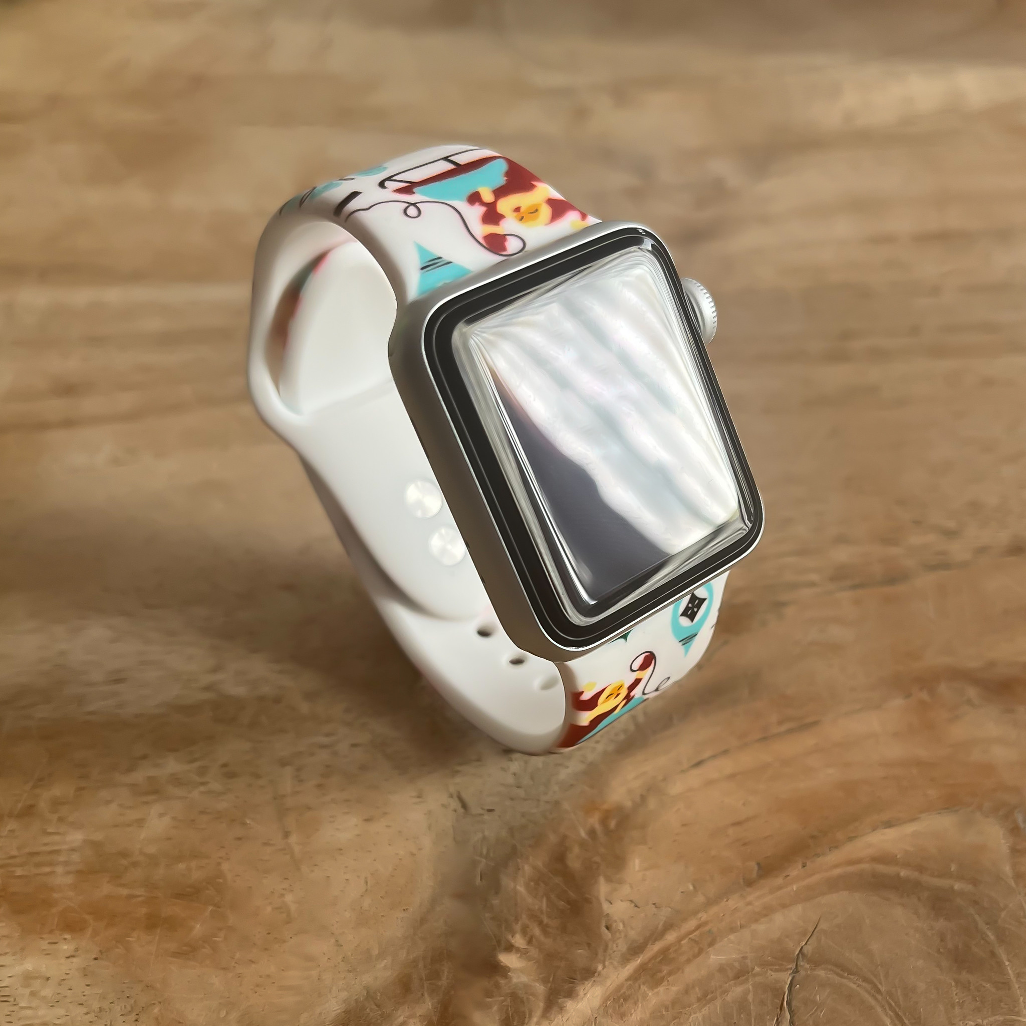 Apple Watch Print Sport Strap - Christmas White