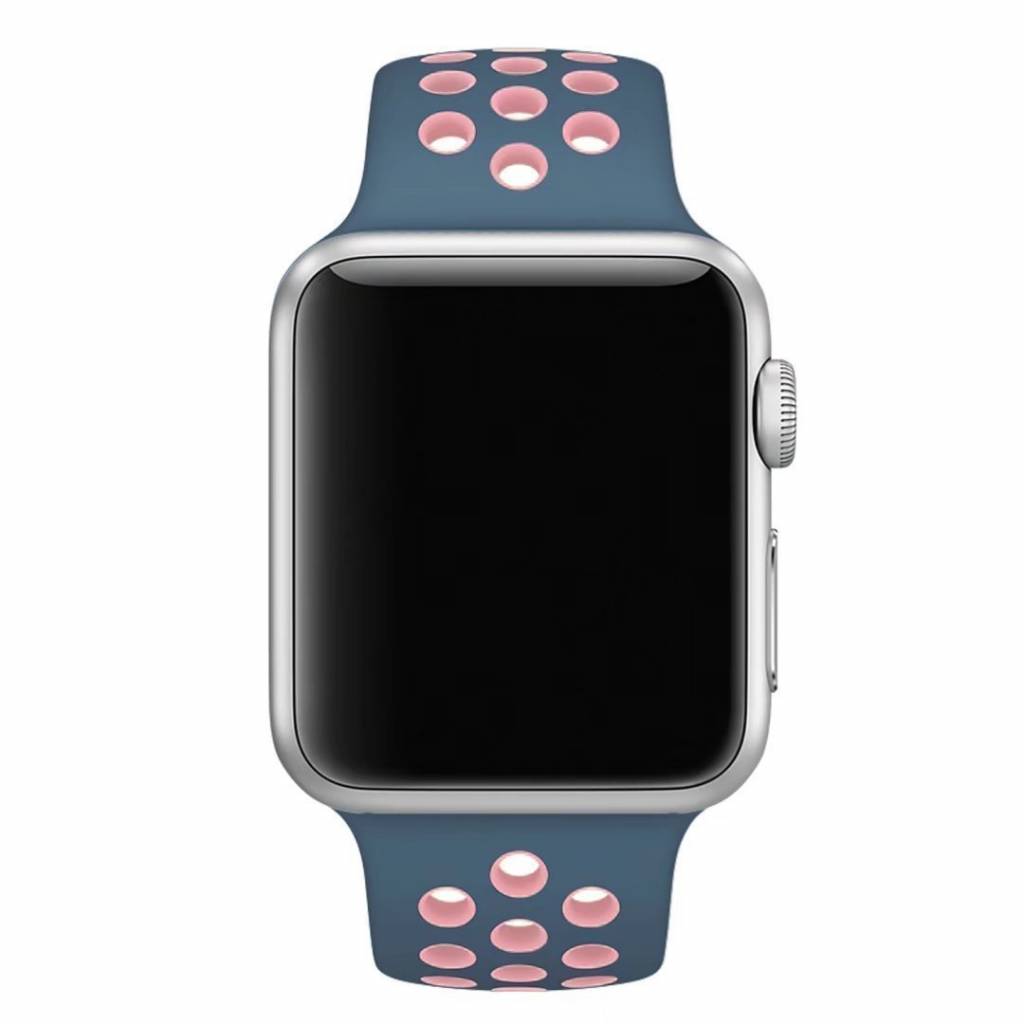 Apple Watch Double Sport Strap - Blue Pink