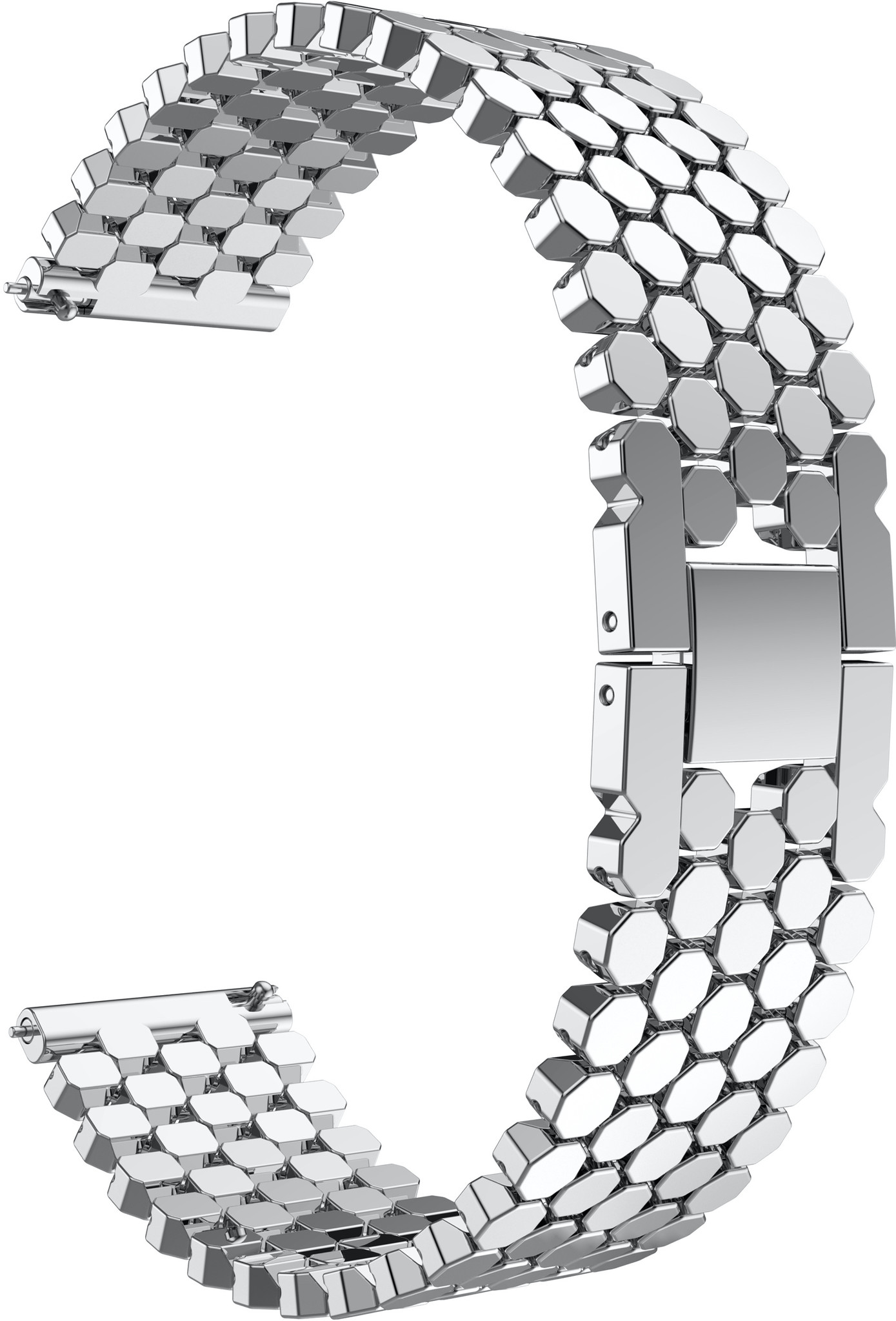 Samsung Galaxy Watch Fish Steel Link Strap - Silver