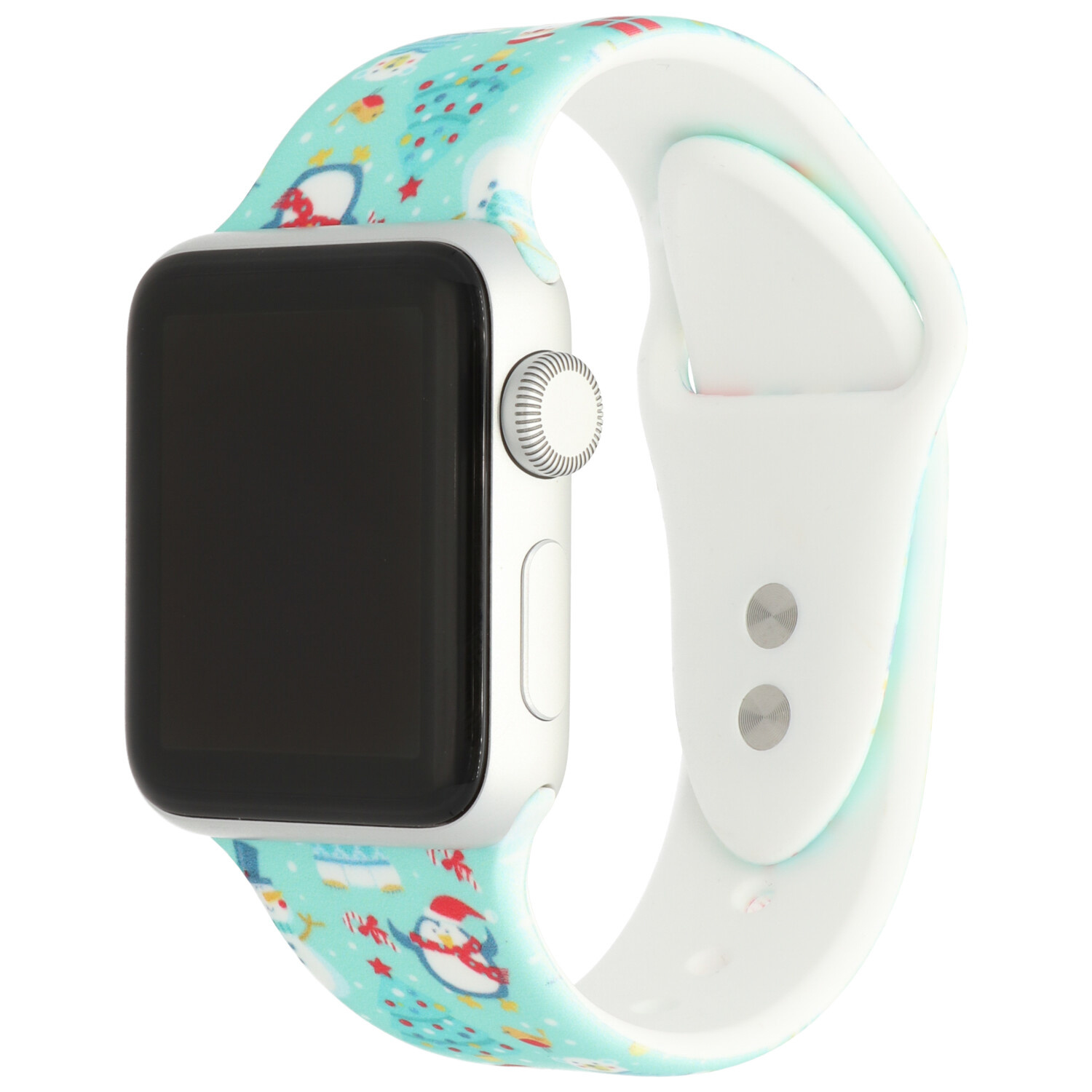 Apple Watch Print Sport Strap - Christmas Green