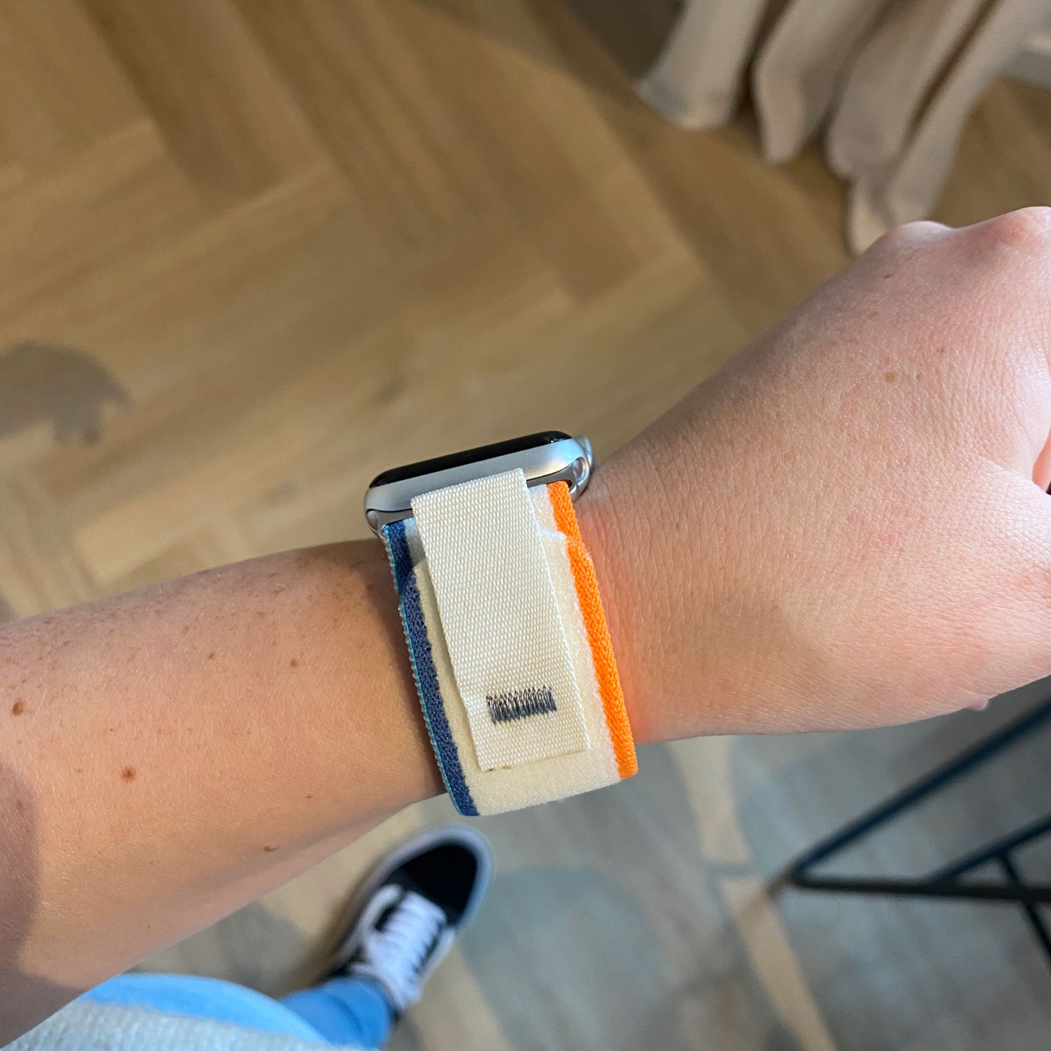 Apple Watch Nylon Trail Strap - Orange Beige