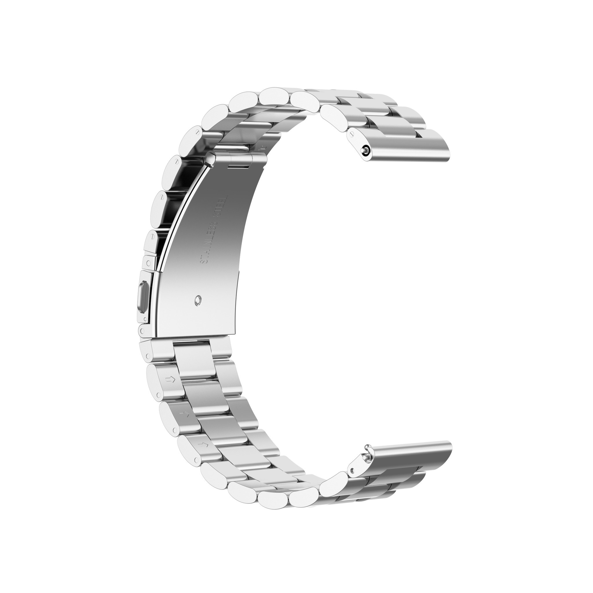 Huawei Watch Gt Beads Steel Link Strap - Silver