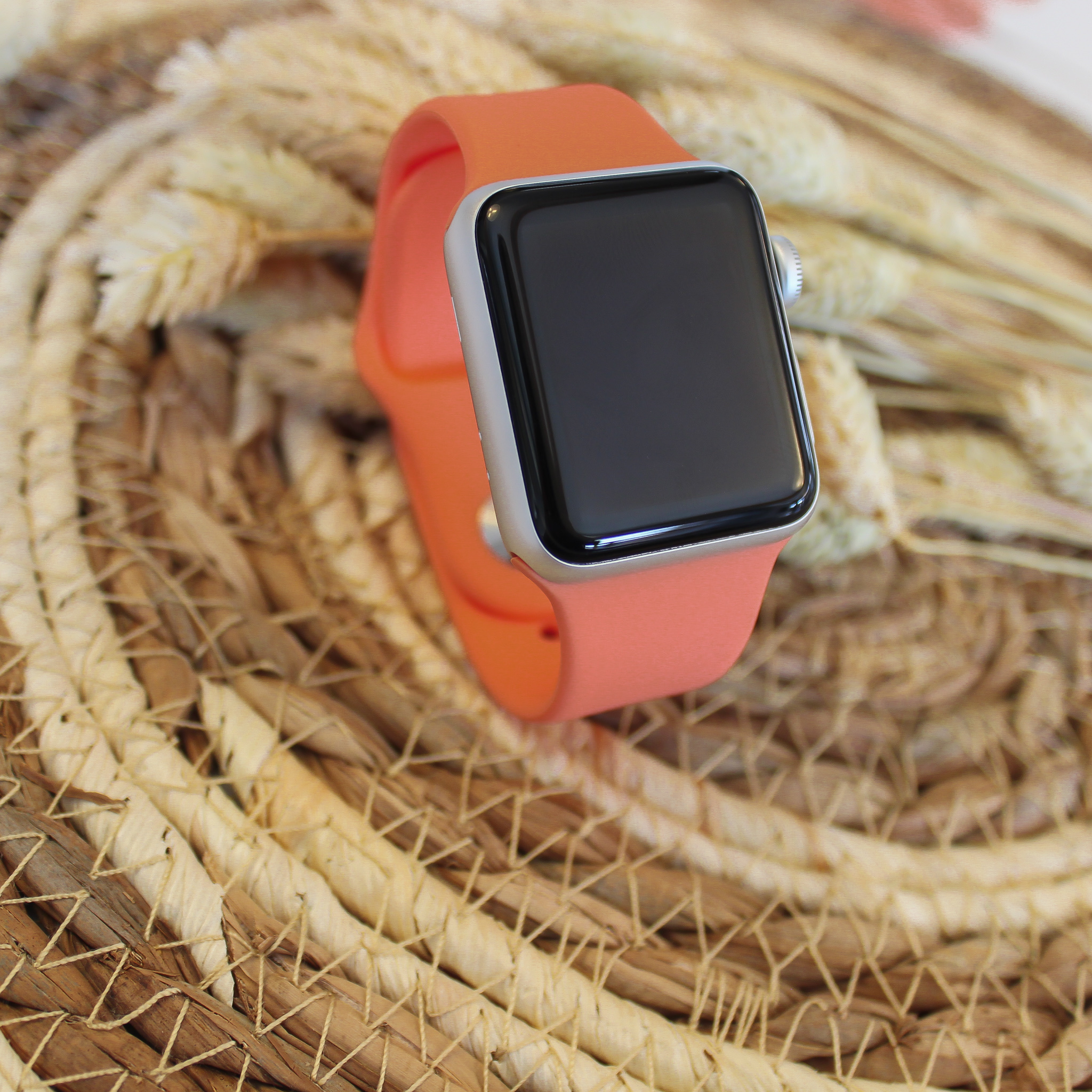 Apple Watch Sport Strap - Orange Pink