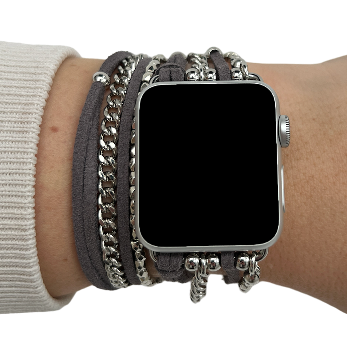 Apple Watch Jewellery Strap – Nancy Gray Silver