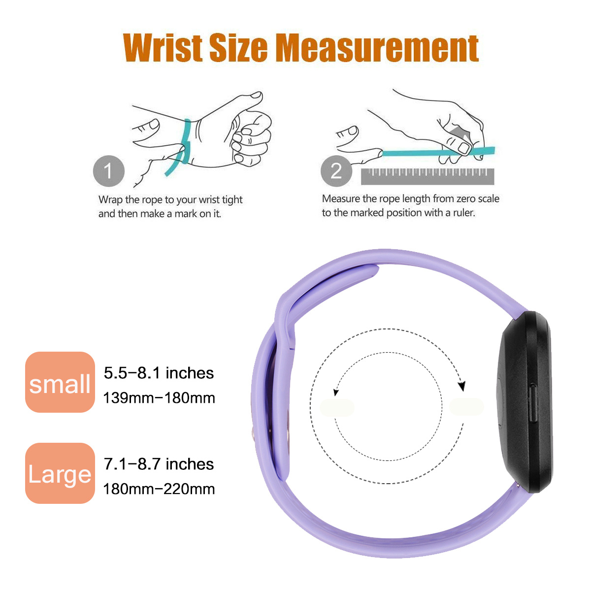 Fitbit Versa Silicone Sport Strap - Light Purple