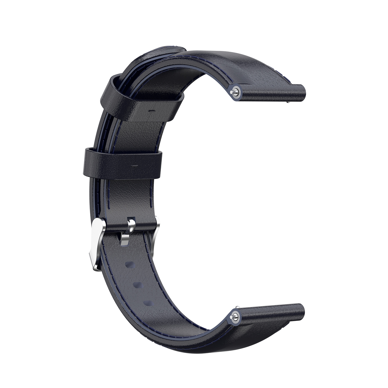 Garmin Vivoactive / Vivomove Leather Strap - Dark Blue