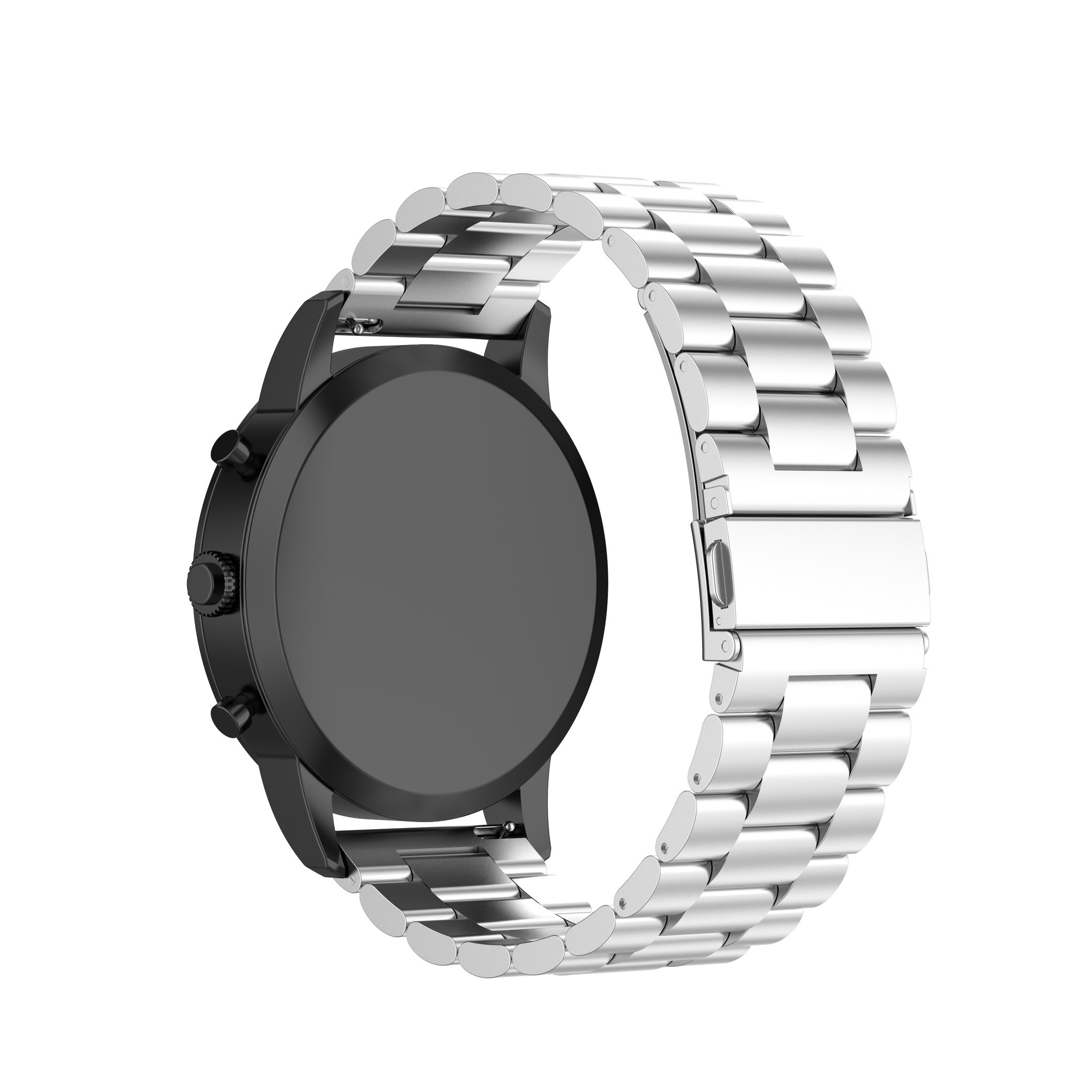 Huawei Watch Gt Beads Steel Link Strap - Silver